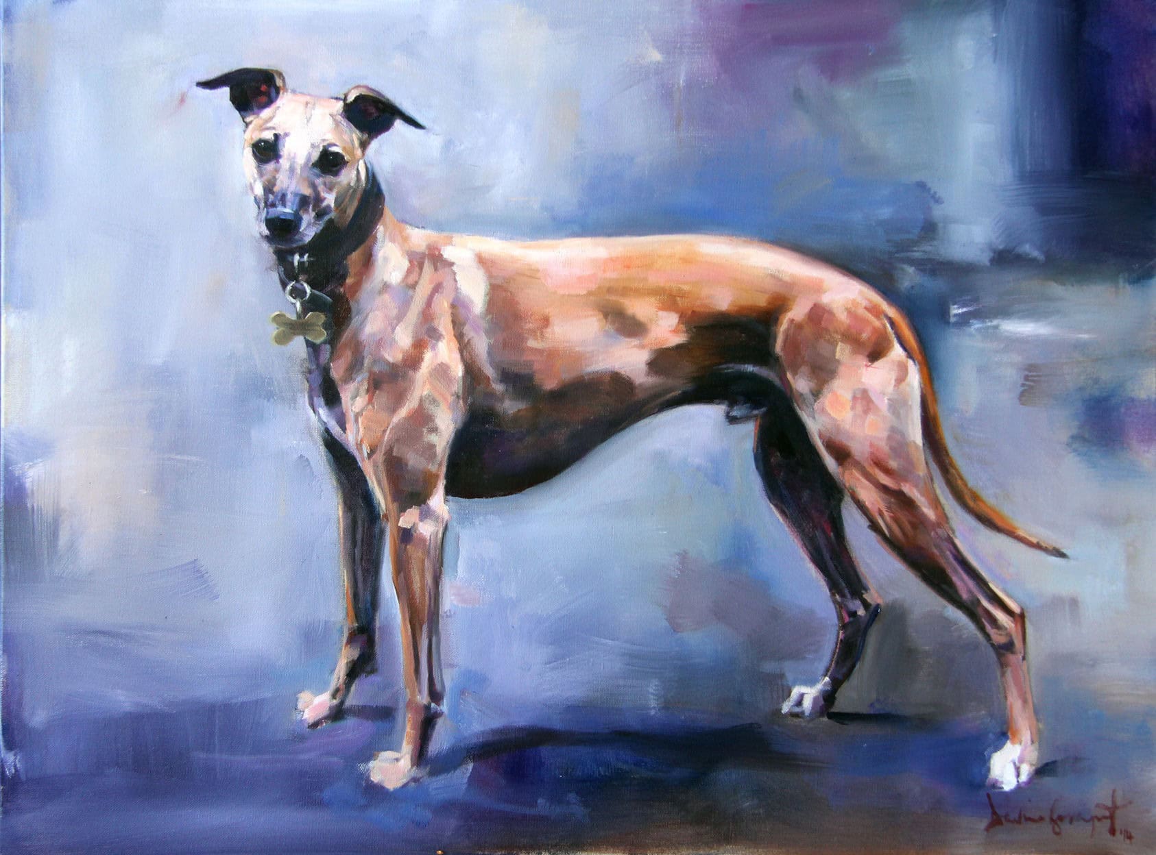 Archie, Dog Portrait by Davina Bosanquet