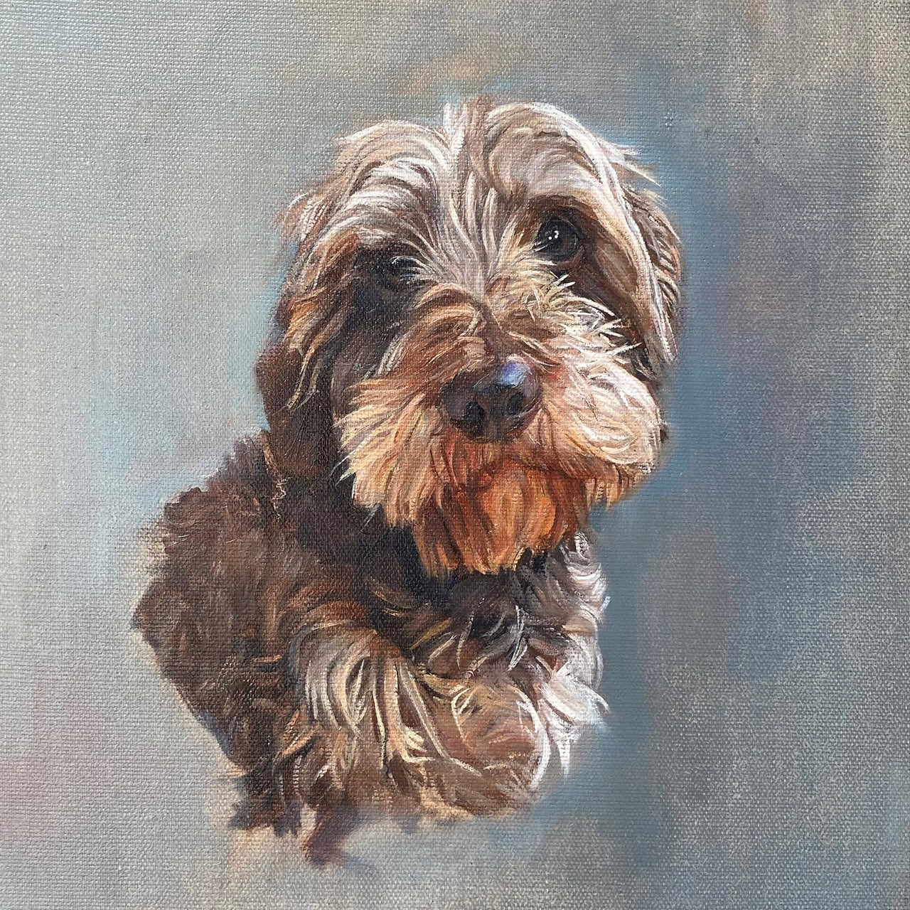 Rafiki, Dog Portrait by Davina Bosanquet