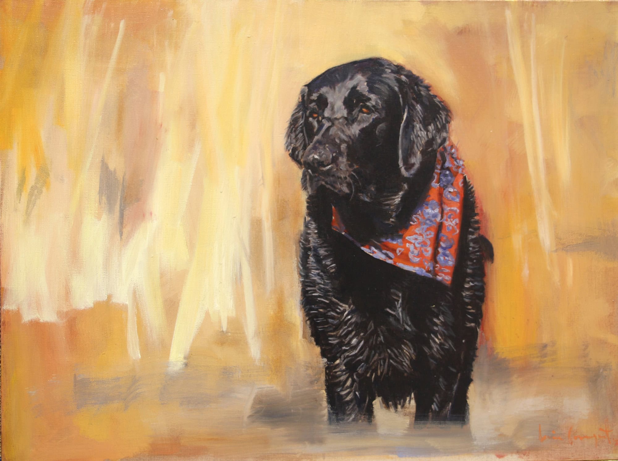 Lula, Dog Portrait by Davina Bosanquet