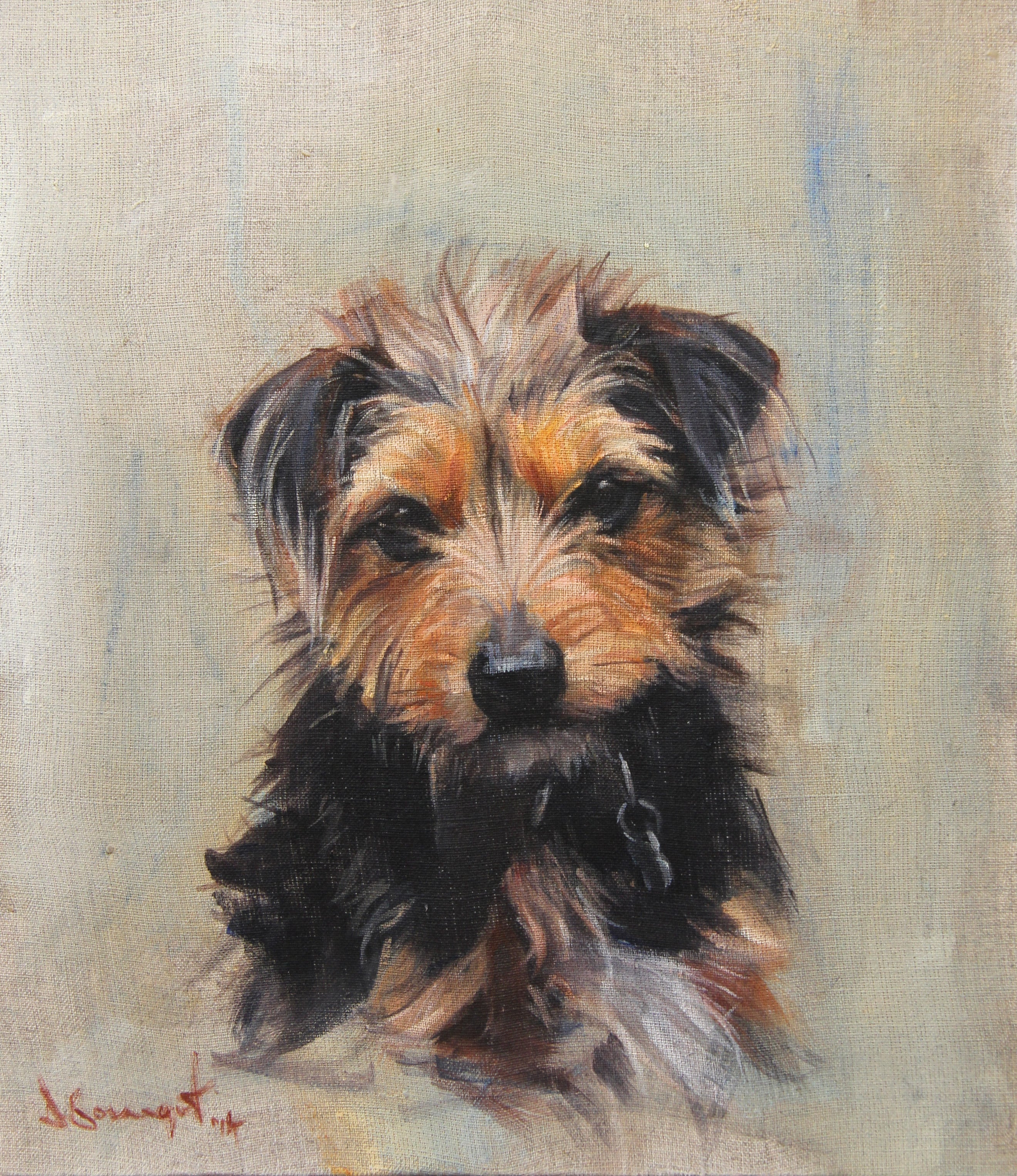 Tika, Dog Portrait by Davina Bosanquet