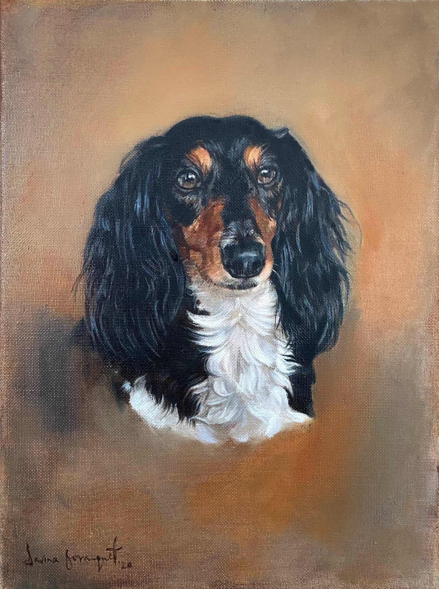 Trooper, Dog Portrait by Davina Bosanquet